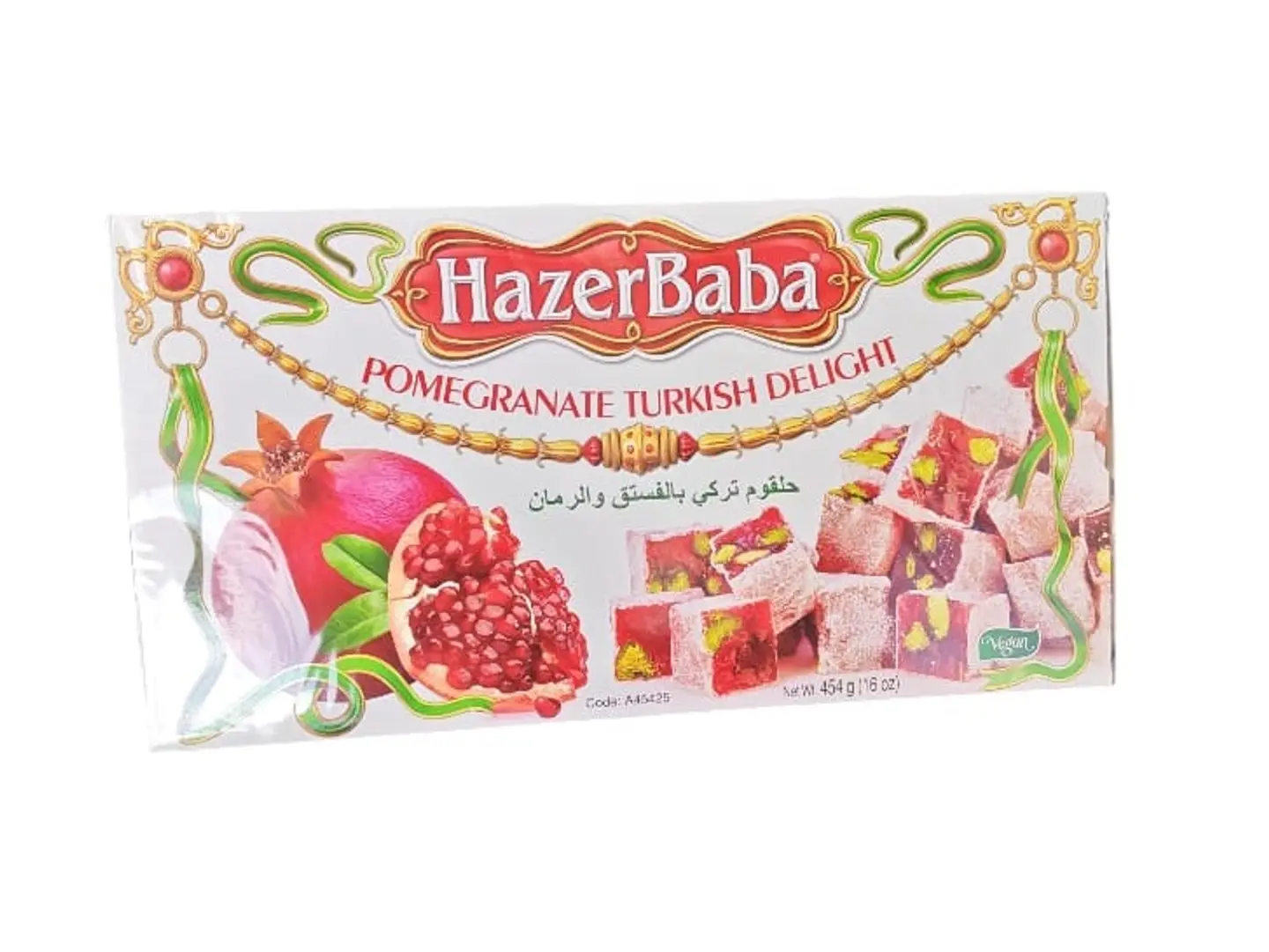 Turkish Delight With Pistachio And Pomegranate Flavor 454g