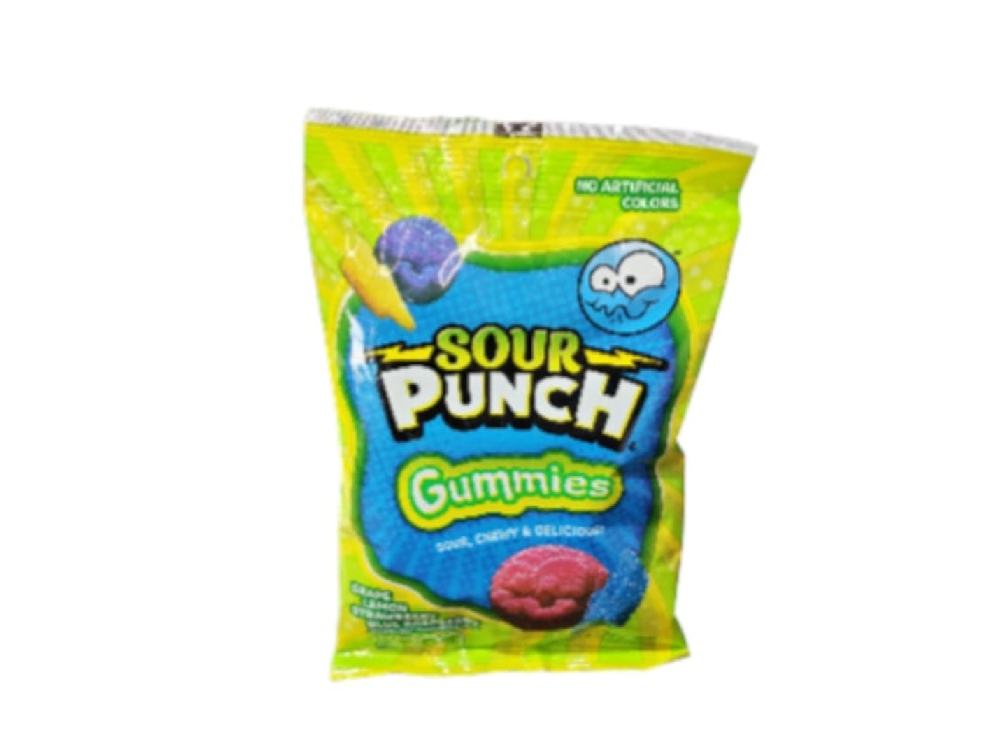 Sour Punch Sour Candy Pieces In Grape, Lemon, Strawberry & Blueberry Flavors, 191g (Us)