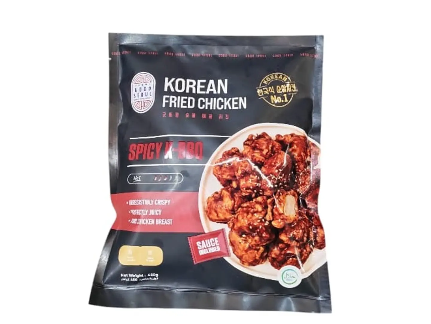 Good Soul Korean Fried Chicken, Korean Bbq, Spicy 450g
