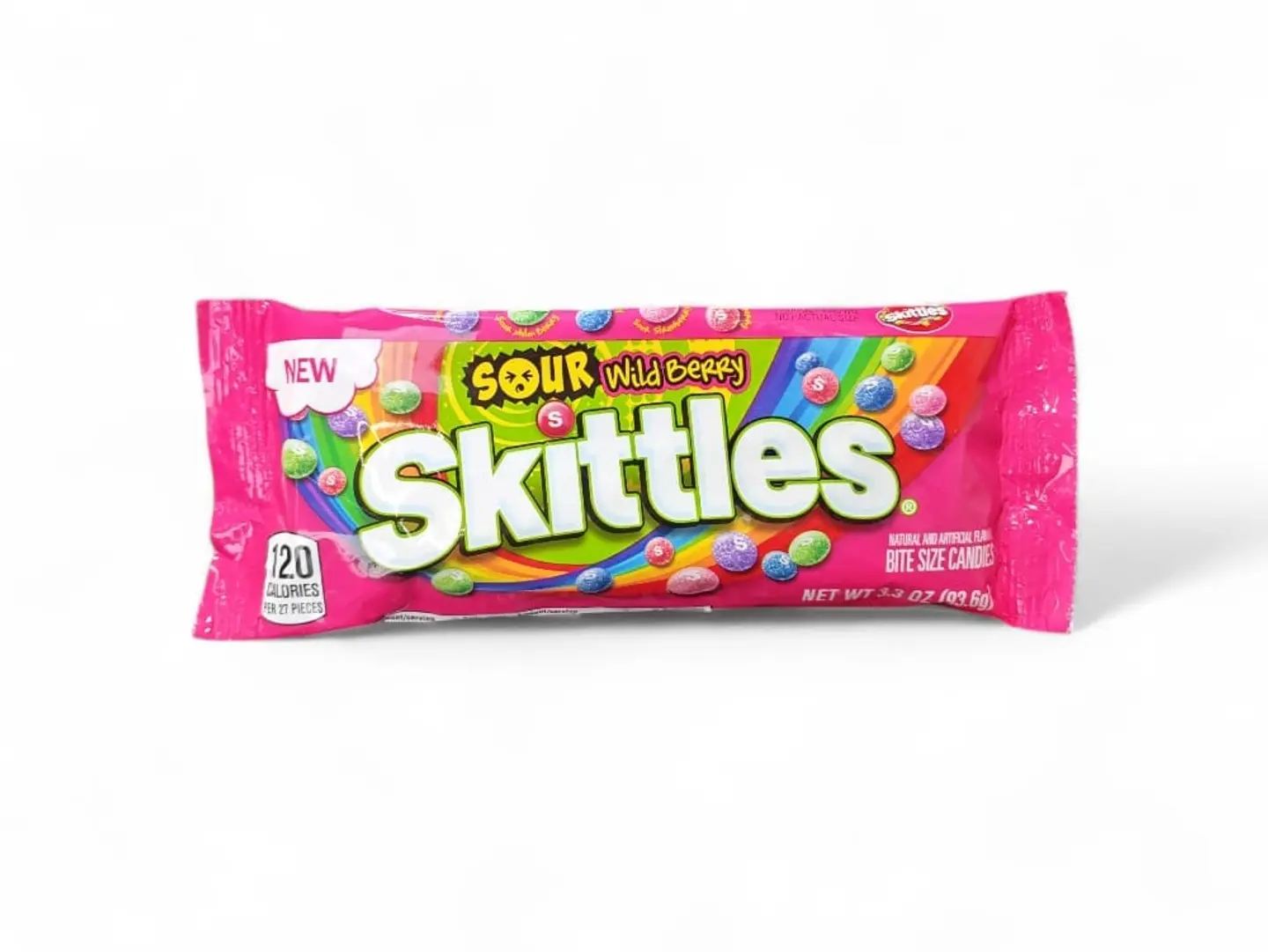 Skittles Sour Candies With Cranberry Flavor, America, 93.6g