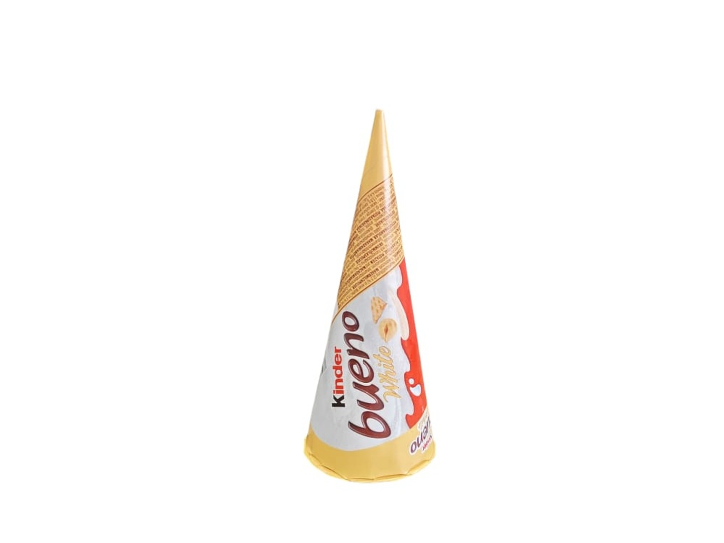 Kinder Bueno Cone Ice Cream With White Chocolate And Hazelnut Cream 90ml