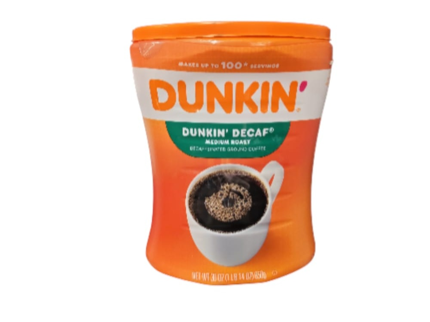 Dunkin' De Caf Coffee, American Size, 850g Can