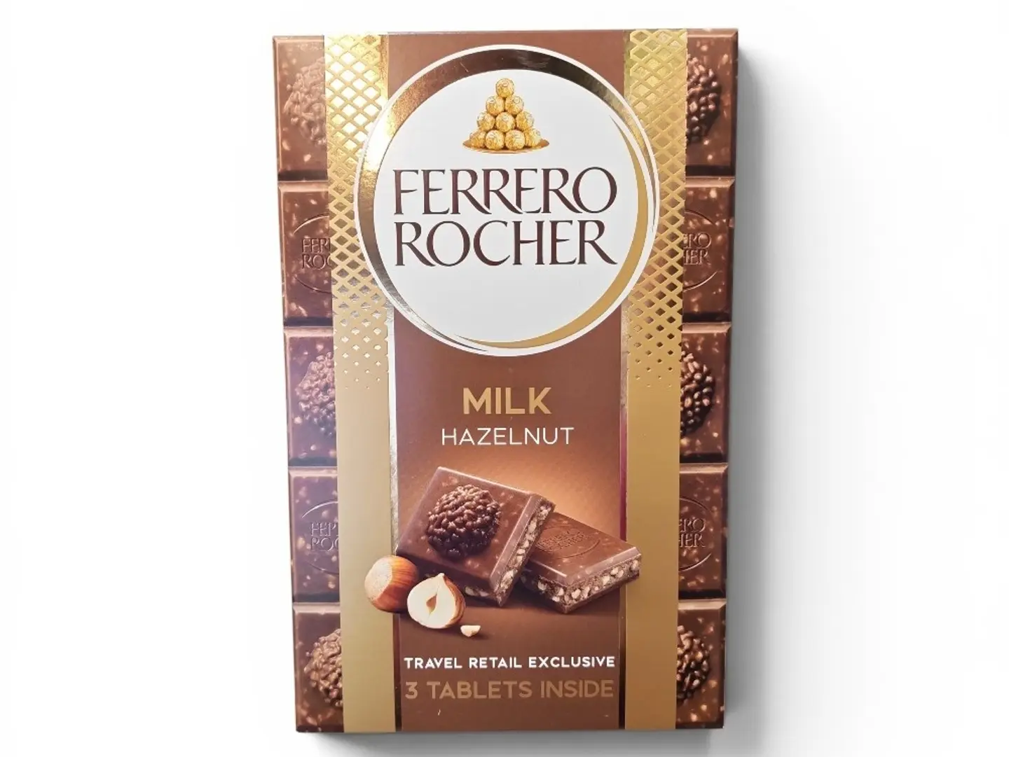 Ferrero Rocher Milk Chocolate Bar With Hazelnuts 270g