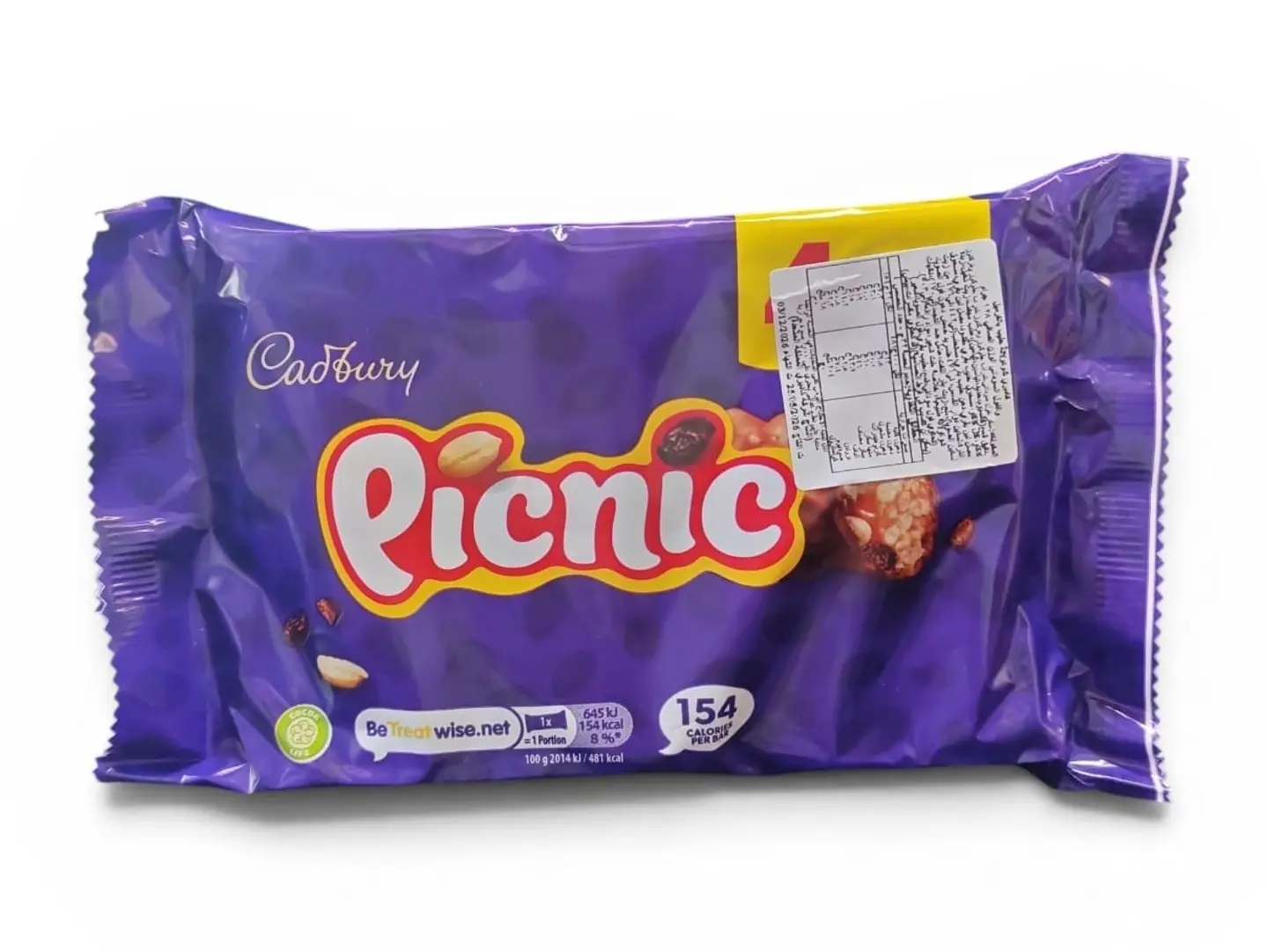 Cadbury Picnic Milk Chocolate With Caramel And Peanuts 128g