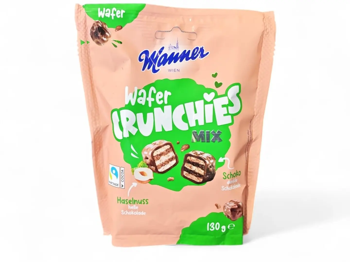 Manner Crunch Hazelnut Mix Crispy Wafer 130g