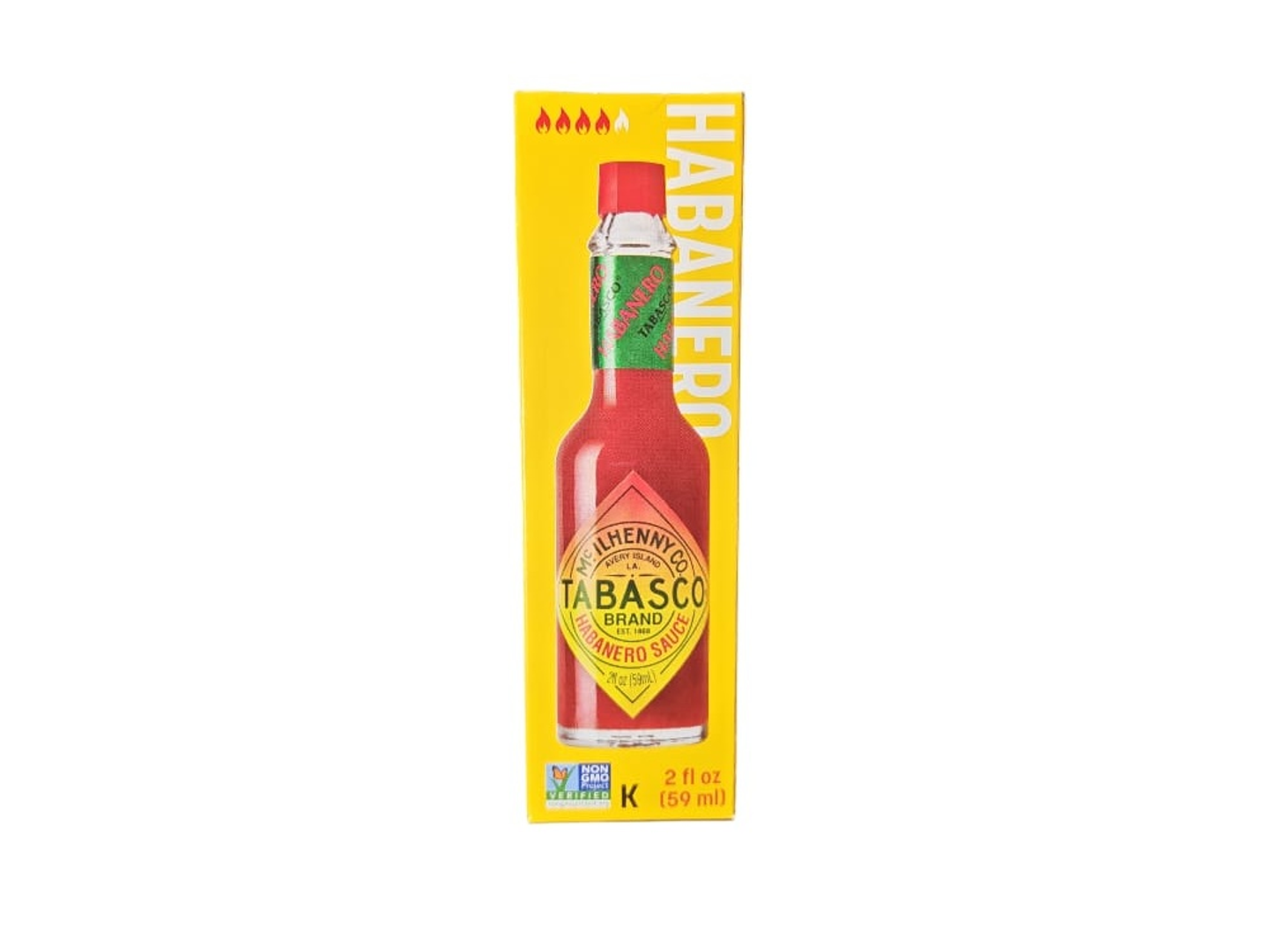 Tabasco Hot Sauce, Habanero Pepper, 59 Ml (Us)