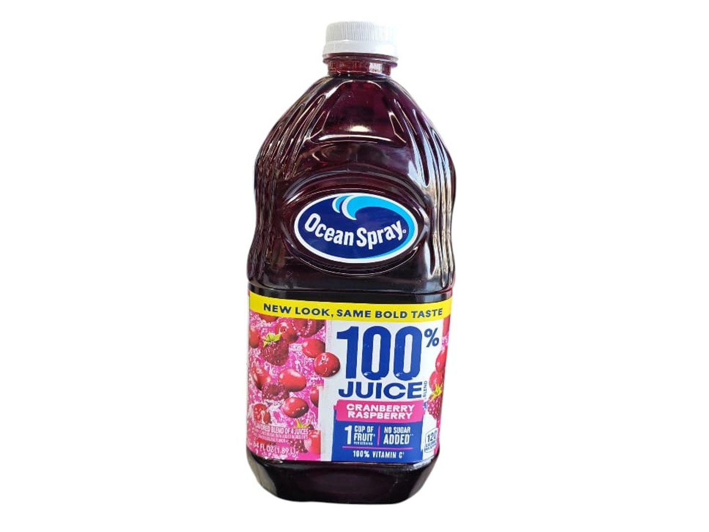 Ocean Spray 100% Cranberry & Raspberry Juice 1.89 L