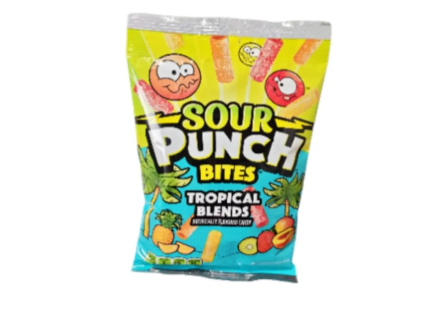 Sour Punch Tropical Fruit Flavored Sour Candy Pieces 105g Us