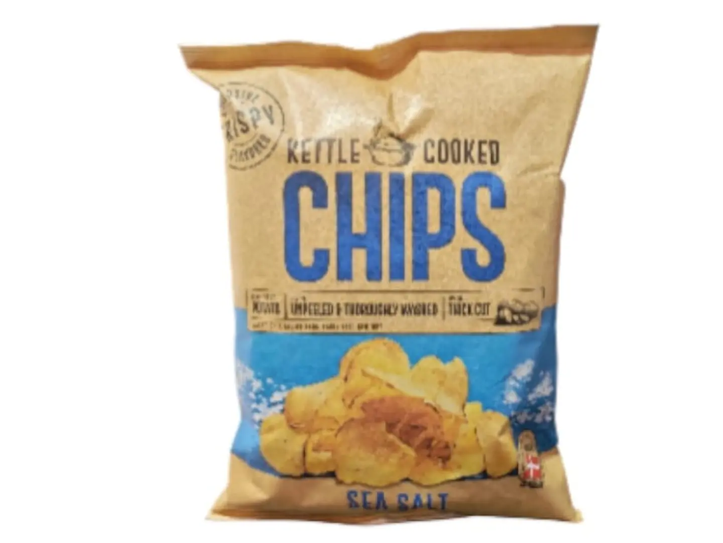 Sea Salt Flavor Potato Chips 150g Made In Denmark