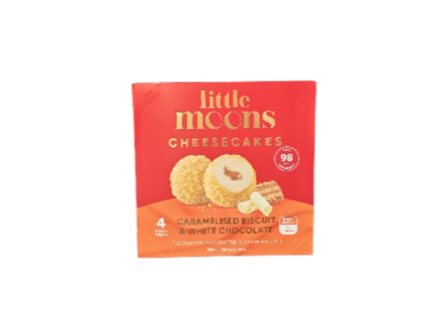 Mochi Ice Cream With White Chocolate Flavor And Caramel Biscuit Filling, 120g