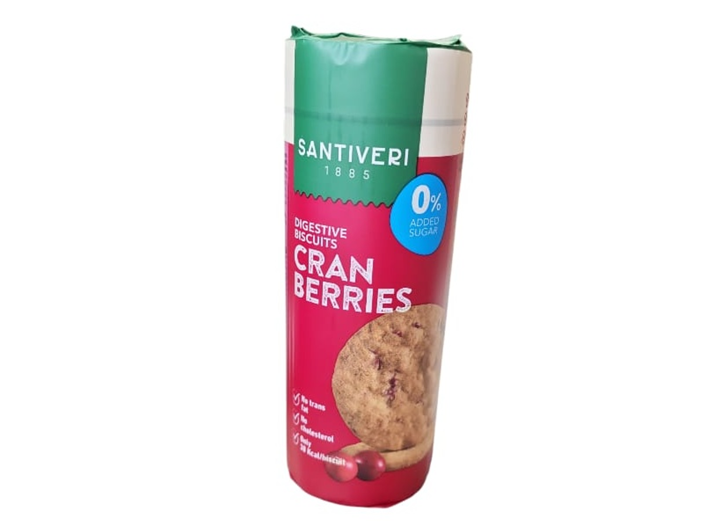 Santiveri Cranberry Sugar Free Digestive Biscuits 190g