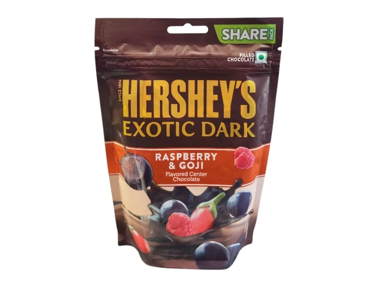 Hershey's Kisses Dark Chocolate Raspberry Filling & Totgogi Kiss 100.8g
