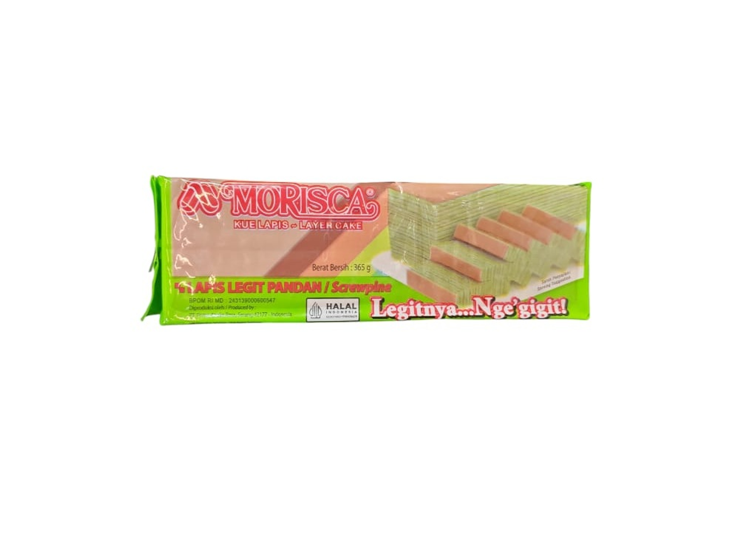 Morisca Pandan Flavor Cake 365g