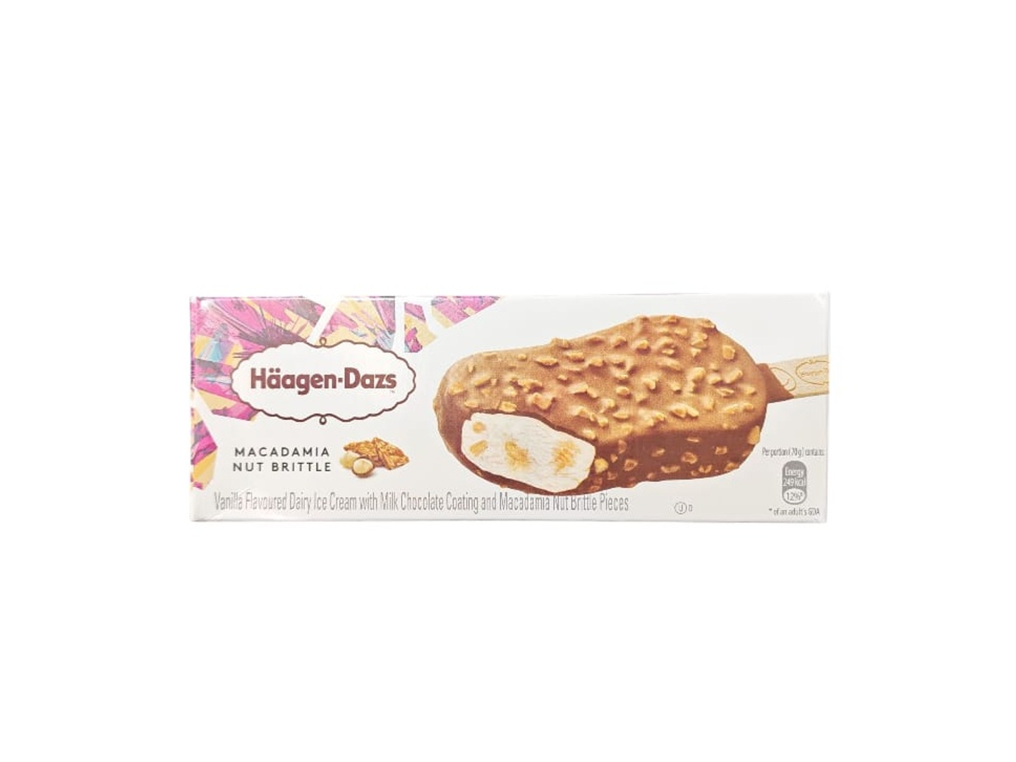 Haagen Dazs Vanilla Macadamia Nut Pieces Ice Cream 80ml Imported From France