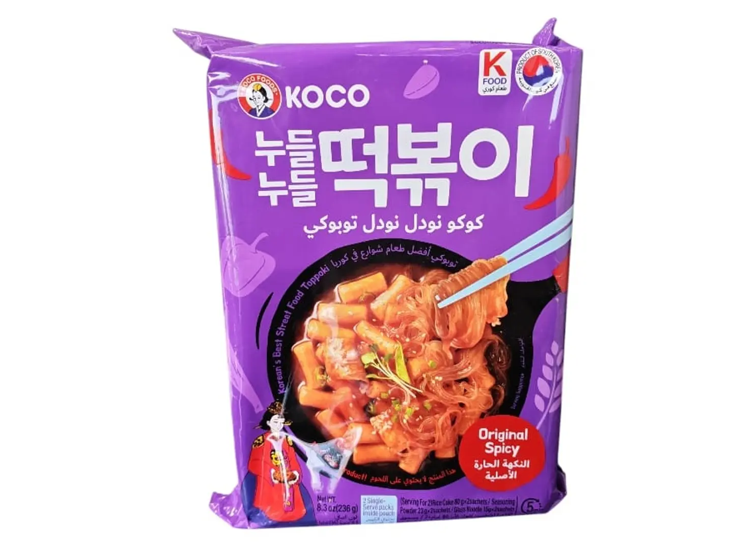 Topokki Original Spicy Flavored Noodles South Korea 236g