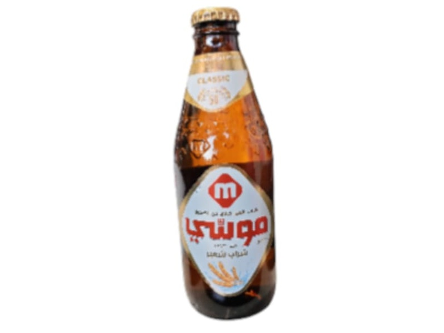 Moussy Glass Bottle, Malt Beverage Flavor, 330ml