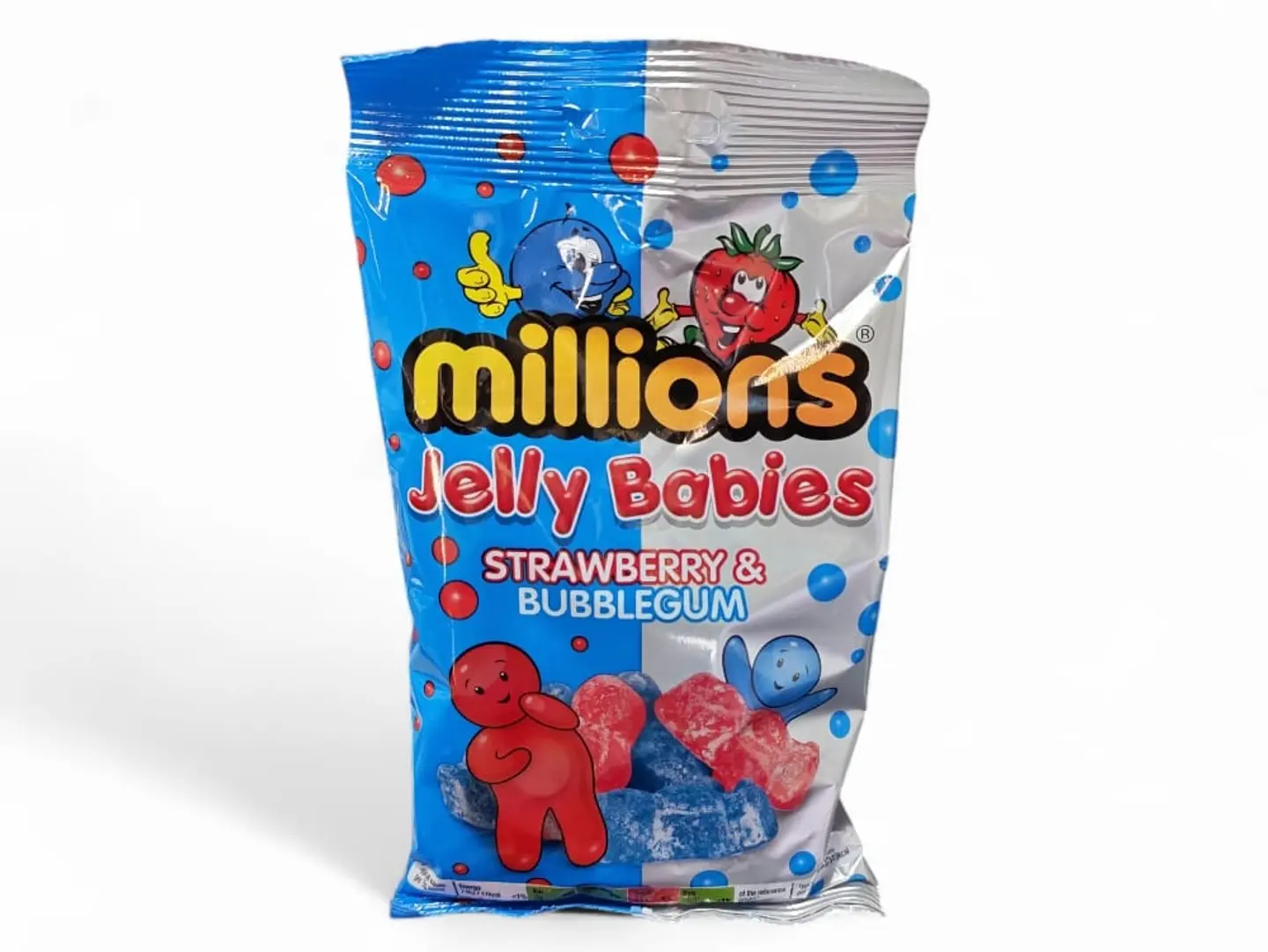 Jelly Millions Strawberry And Bubble Gum Flavor 150g