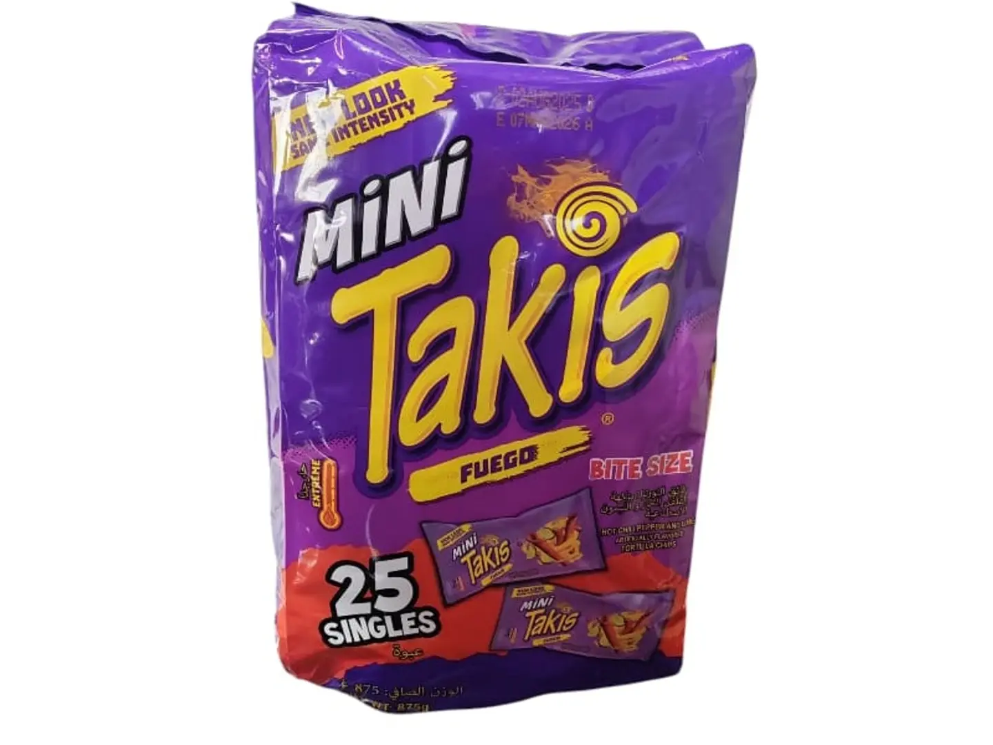 Takis Figo Roll Hot Pepper & Lemon Flavor Mini Bag 25 Pieces Imported
