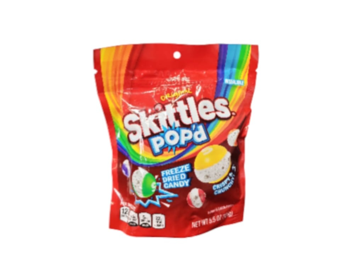 Skittles Original Flavored Freeze Dried Candy, Red, 155g (Us)