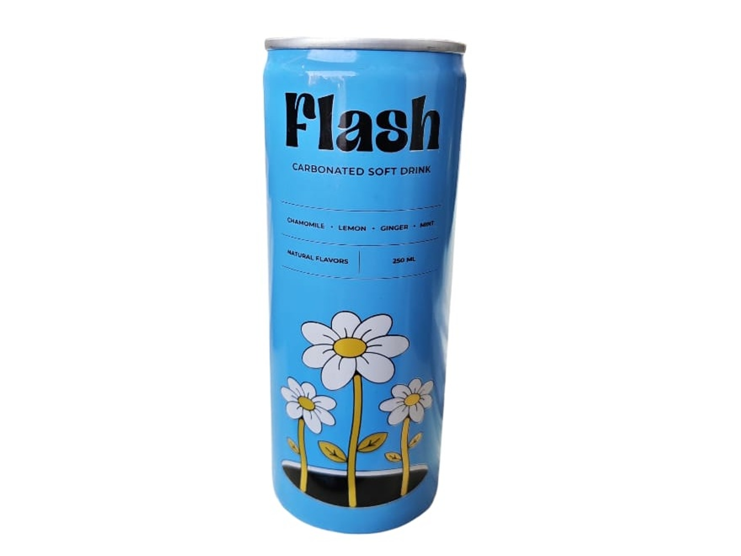 Flash Soda Drink With Natural Extracts Of Ginger, Lemon, Chamomile And Mint, 250ml