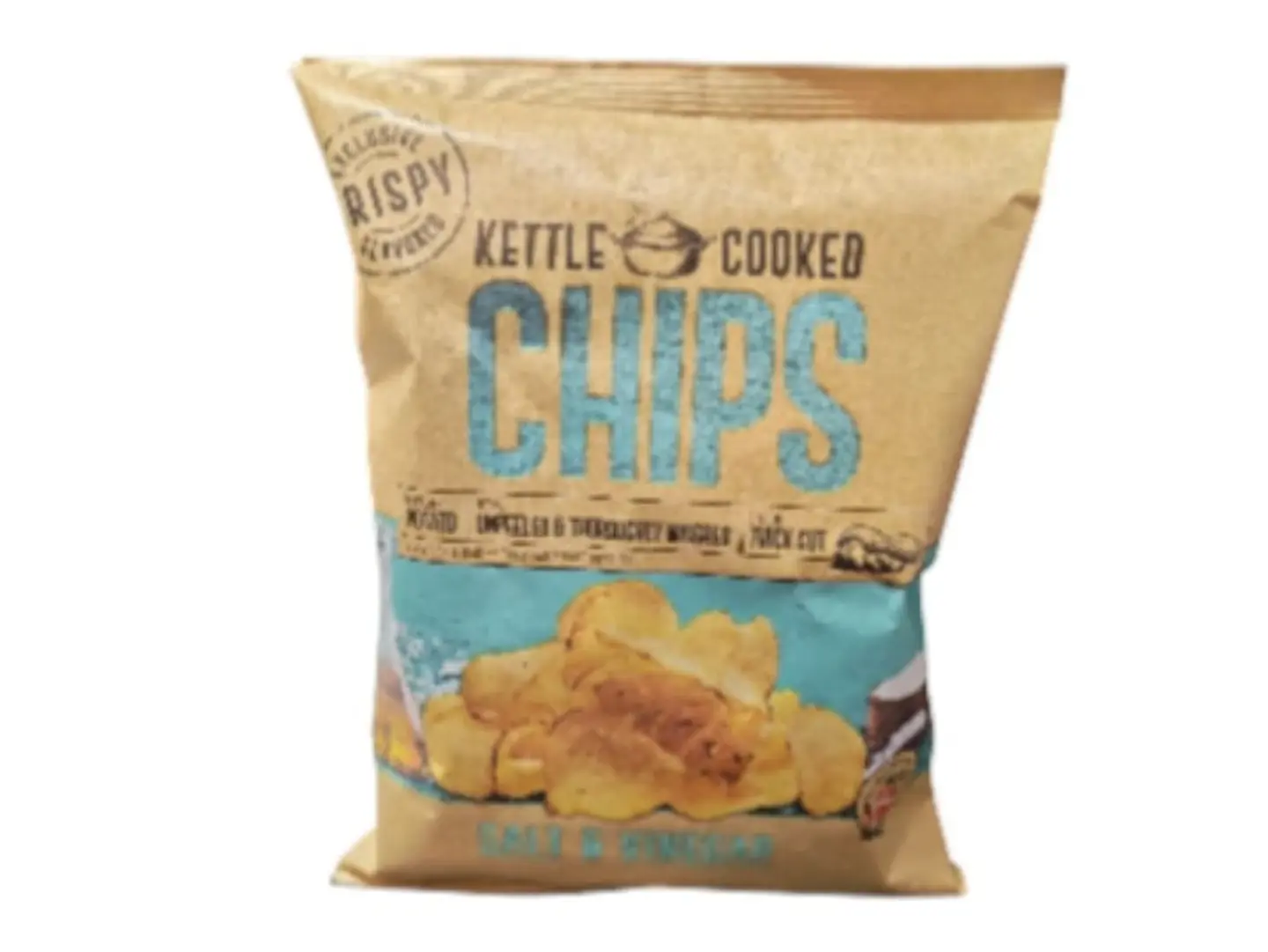 Salt And Vinegar Flavor Potato Chips, 150g, Made In Denmark