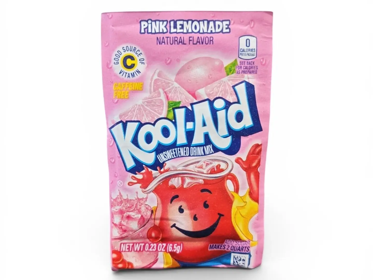 Kool Aid Lemon Flavored Pink Drink Mix 6.5g Imported
