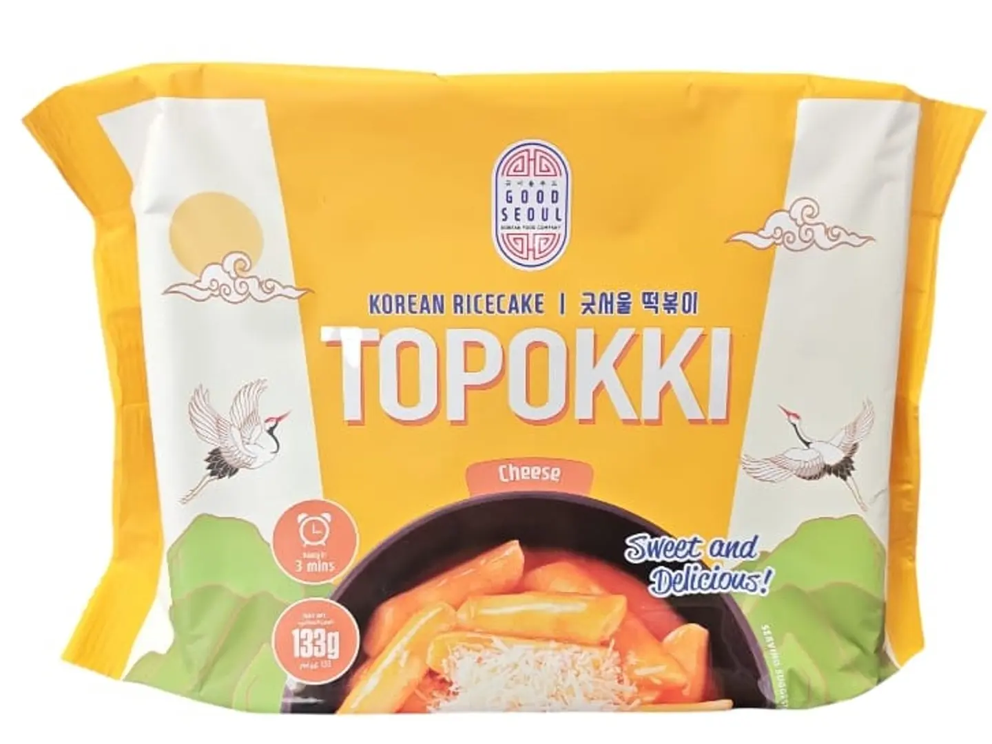 Topokki Cheese Flavored Rice Cake 133g