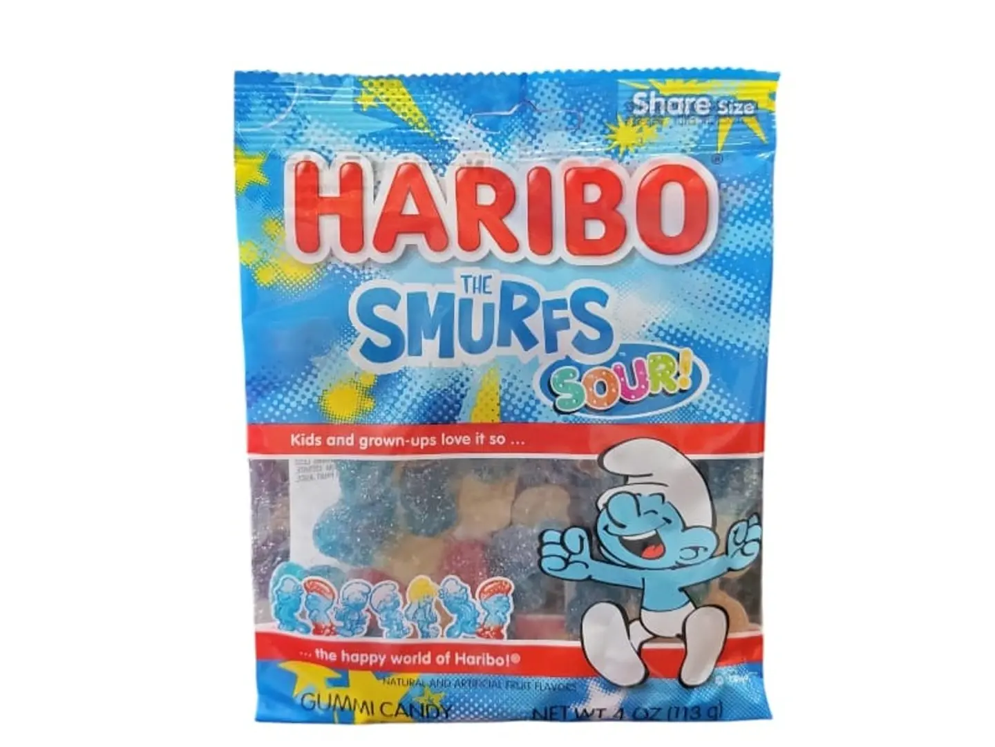Haribo Jelly Smurf Sour Imported 113g