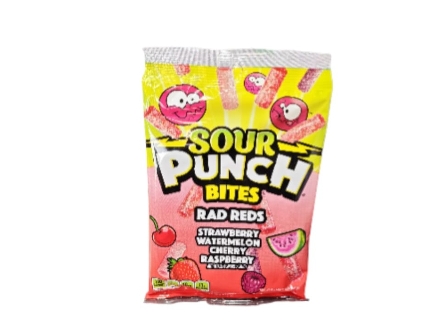 Sour Punch Sour Candy Pieces In Strawberry, Watermelon, Candy & Cherry Flavors, 142g Us