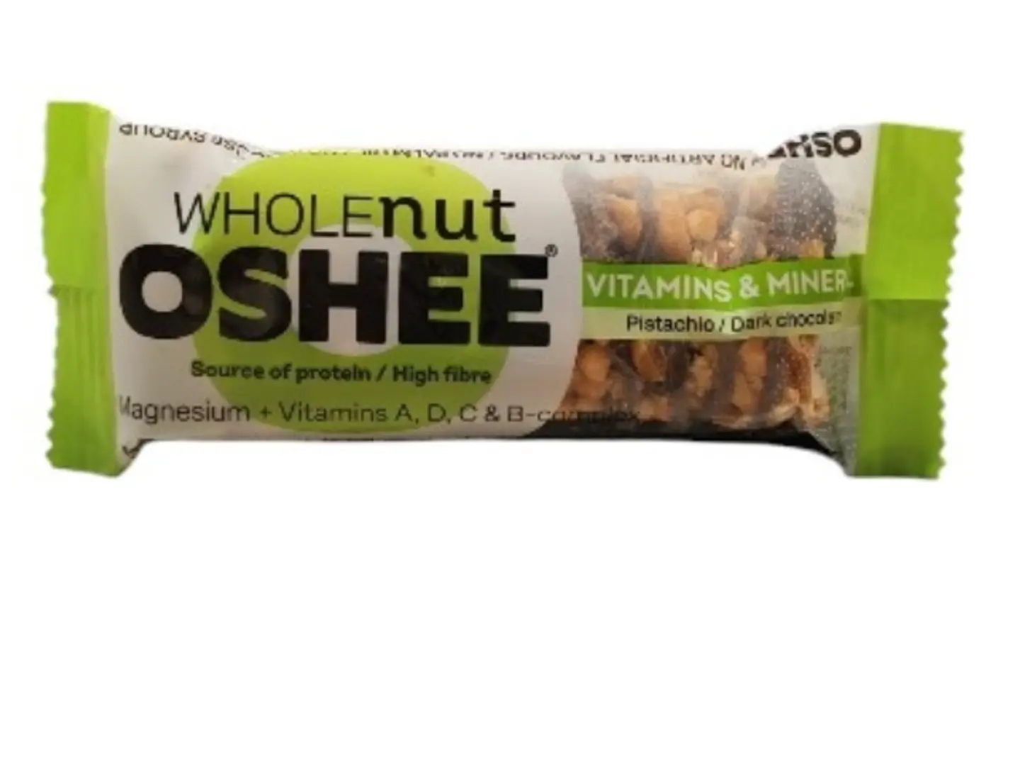 Oshi Protein Peanut Bar Dark Chocolate Pistachio 40 Grams