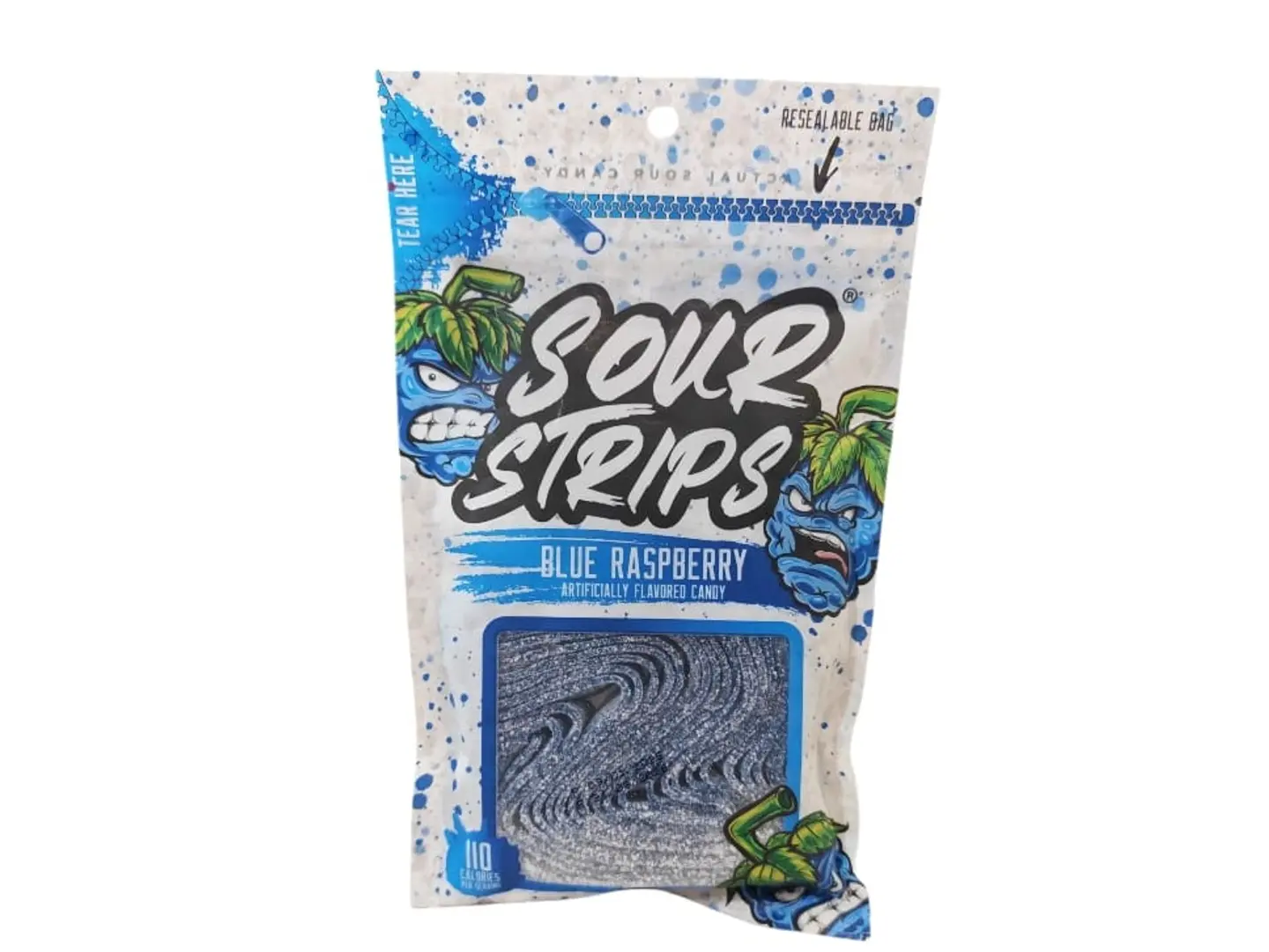 Sour Strips Blueberry Flavored Sour Candy 96g