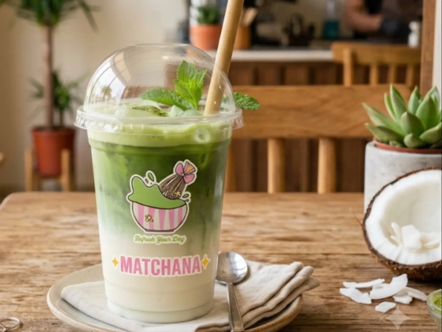 Coconut Matcha - Mid
