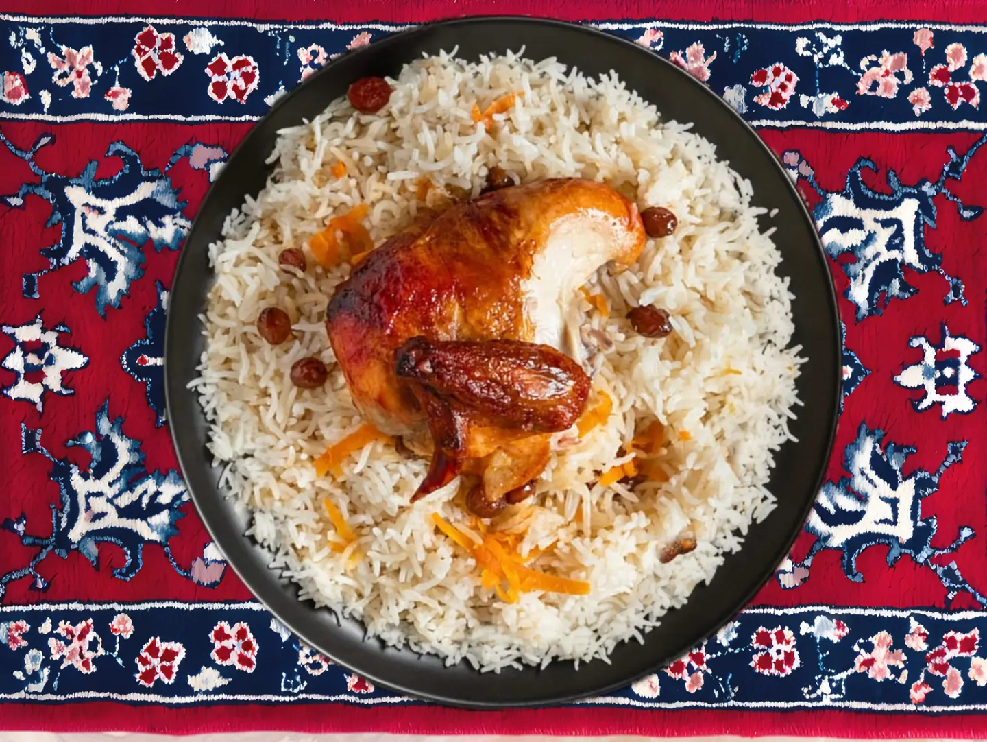 Quarter Of Grilled Chicken With Rice