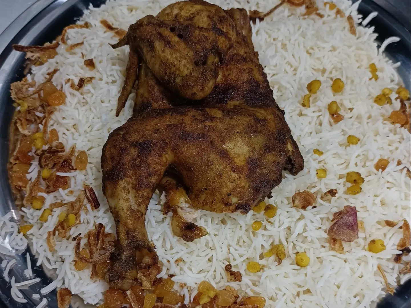 نصف حبة كبسة طويق رز بشاور