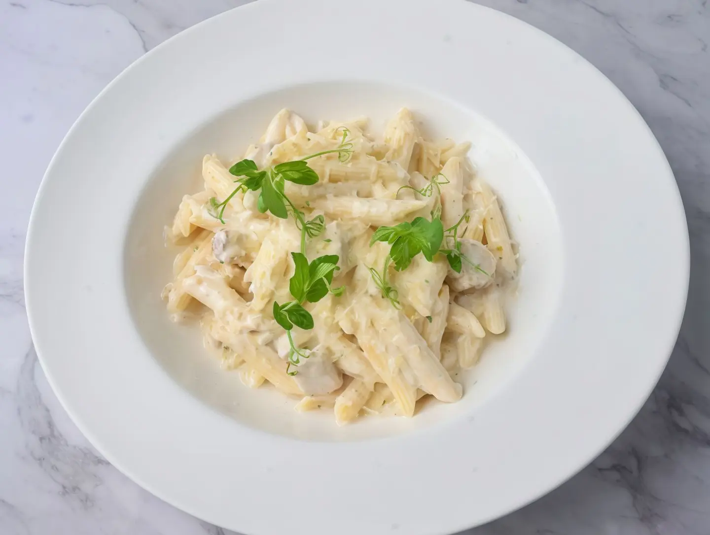 Chicken Penne Alfredo