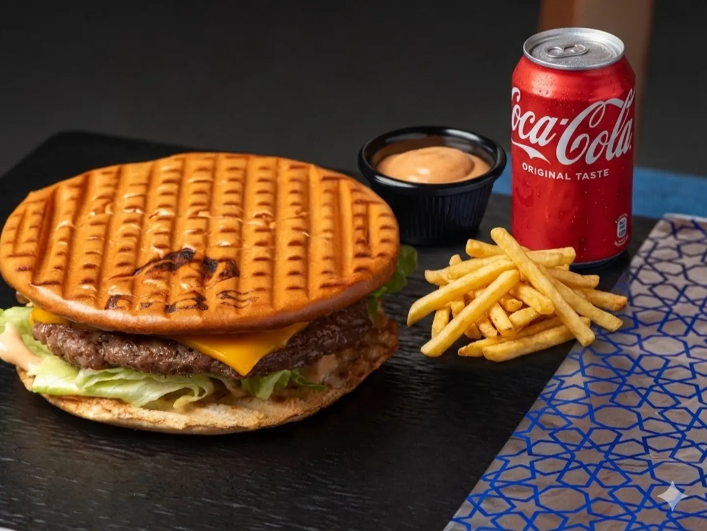 Bbs Flat Beef Burger Meal