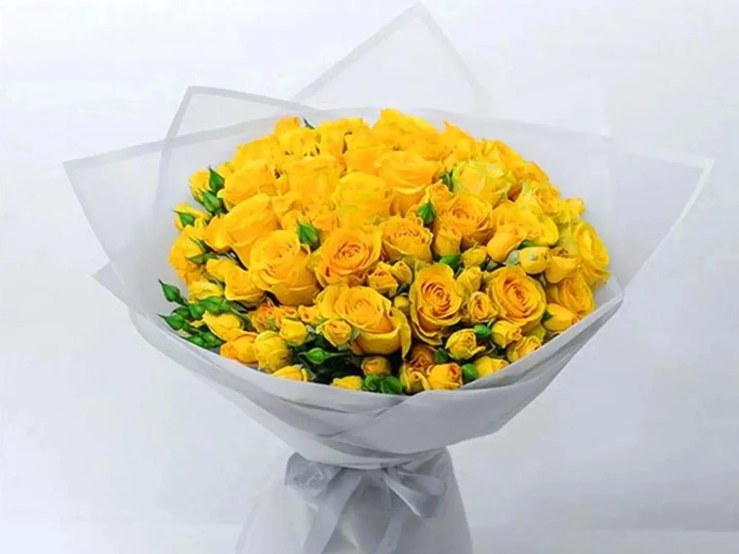 Baby Rose Yellow Bouquet