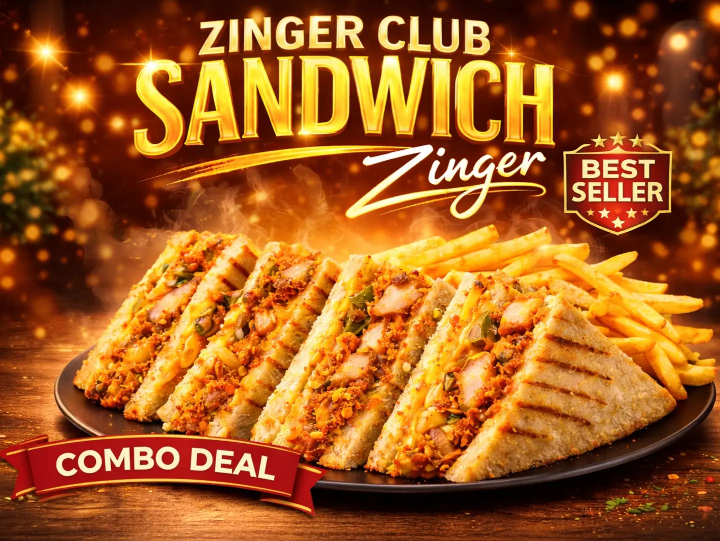 Zinger Club With Fries