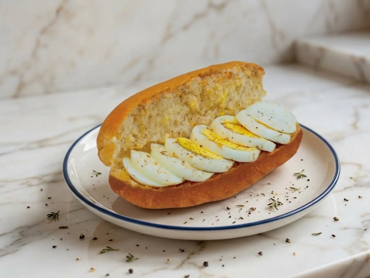 Boiled Egg Sandwich