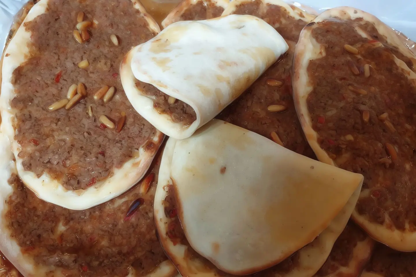 Sfiha With Pomegranate Molasses