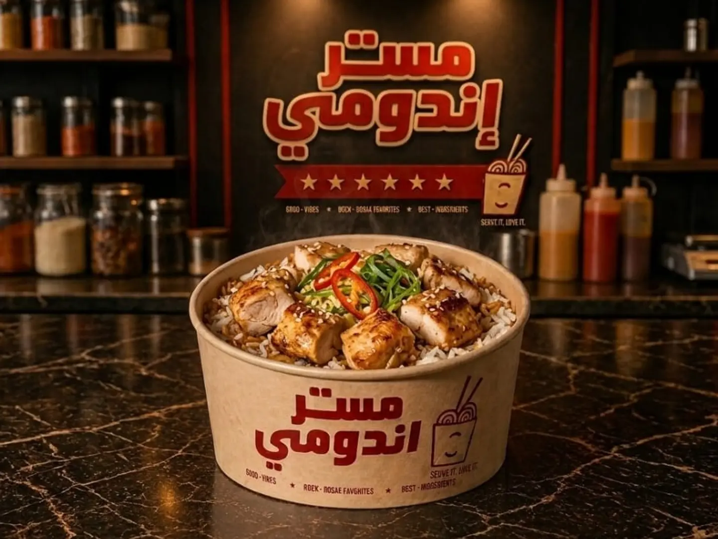 ارز مقلى بالدجاج