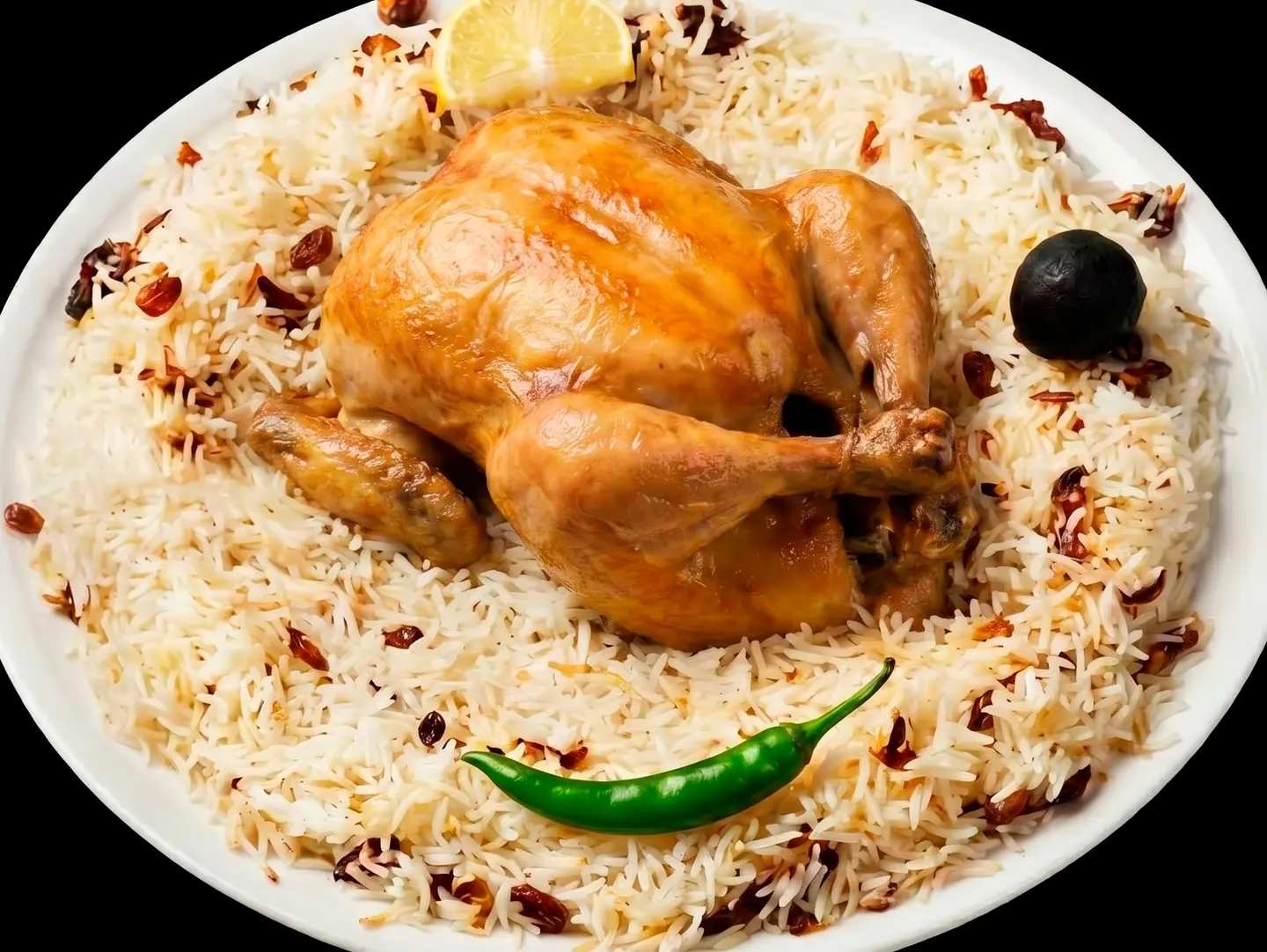 كبسة نجدية - نص حبة دجاج