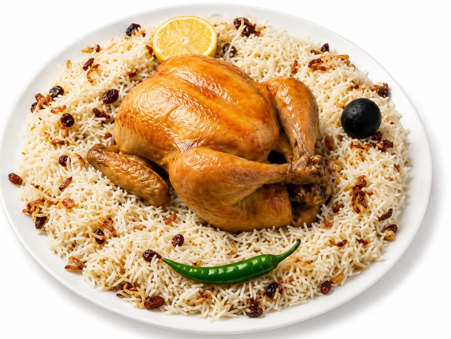 Najdi Kabsa With Chicken - Half A Chicken