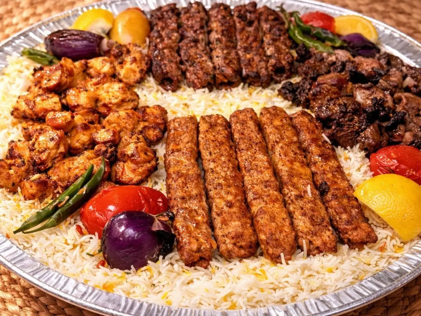 مشكل ملكي وسط مع الرز
