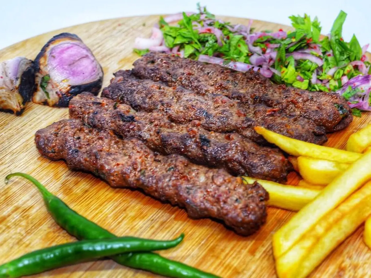 صحن كباب لحم - 5 اسياخ