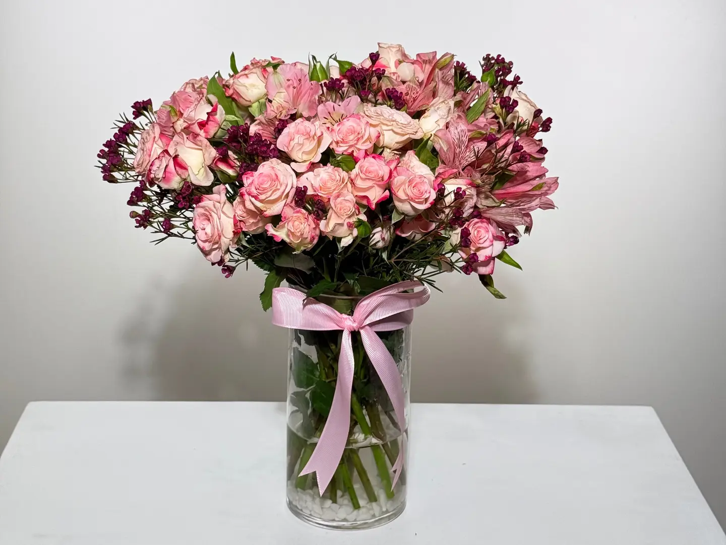Double Color Pink Vase