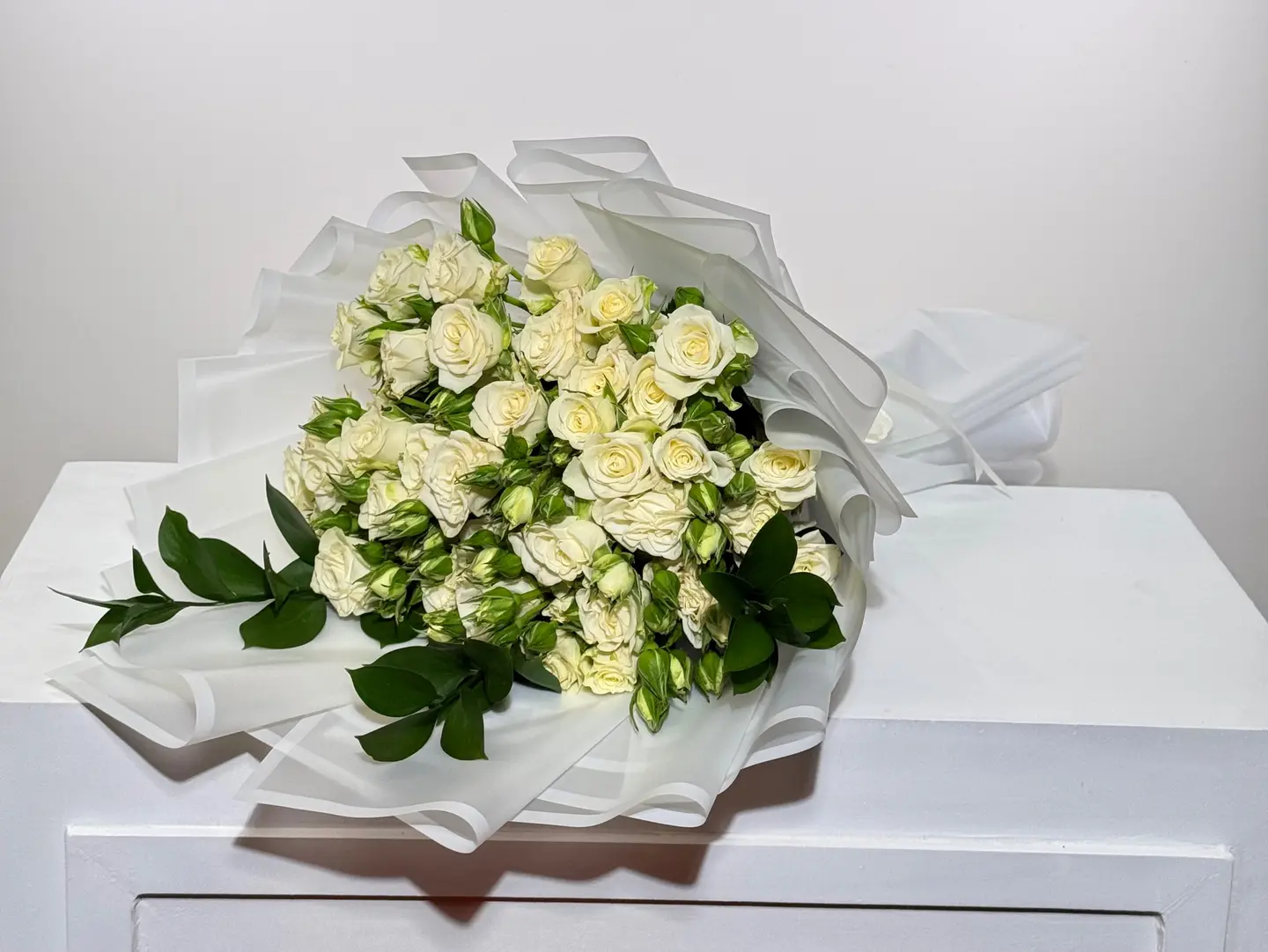 Baby Rose White Bouquet