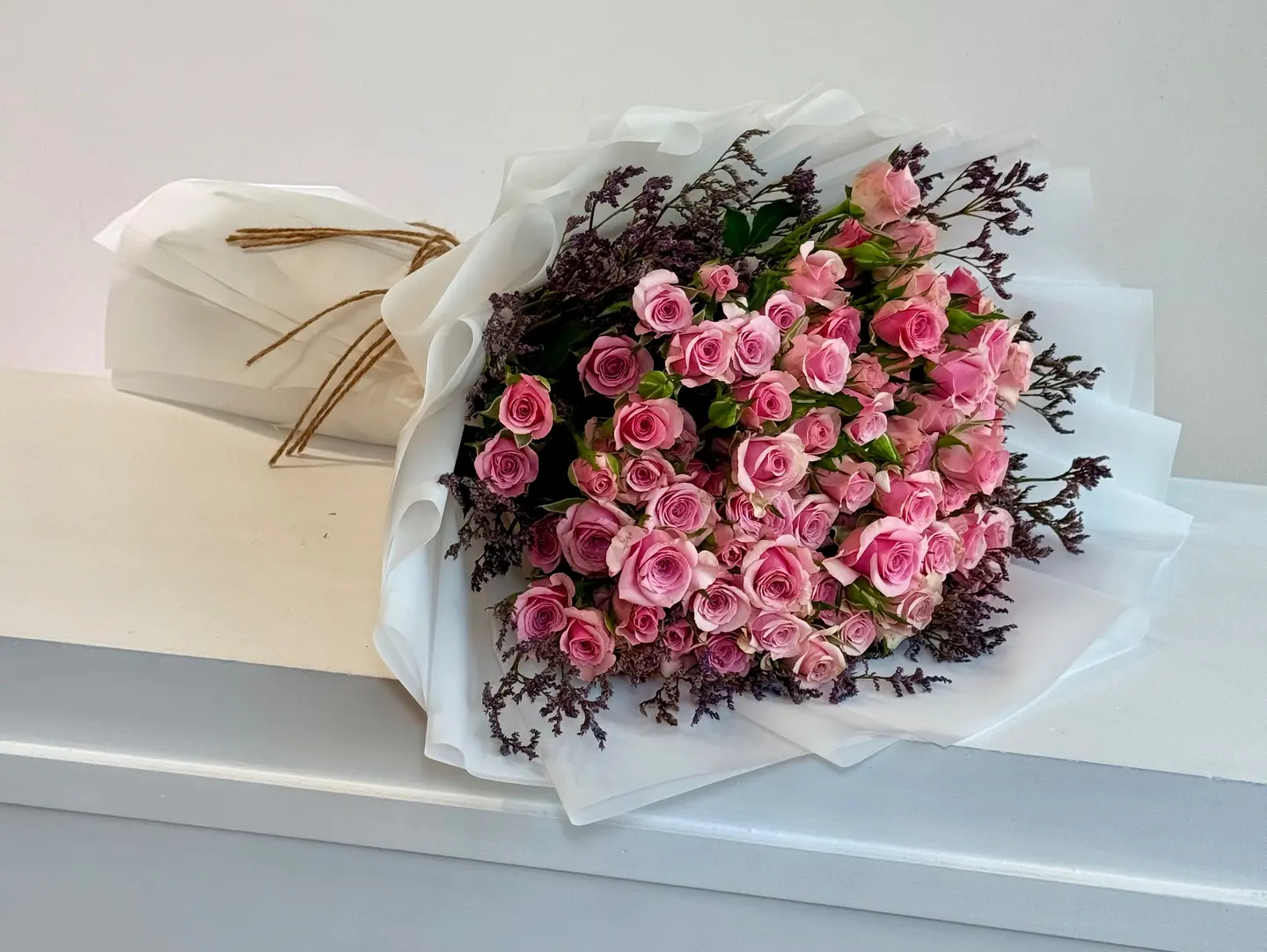 A Bouquet Of Purple Flowers