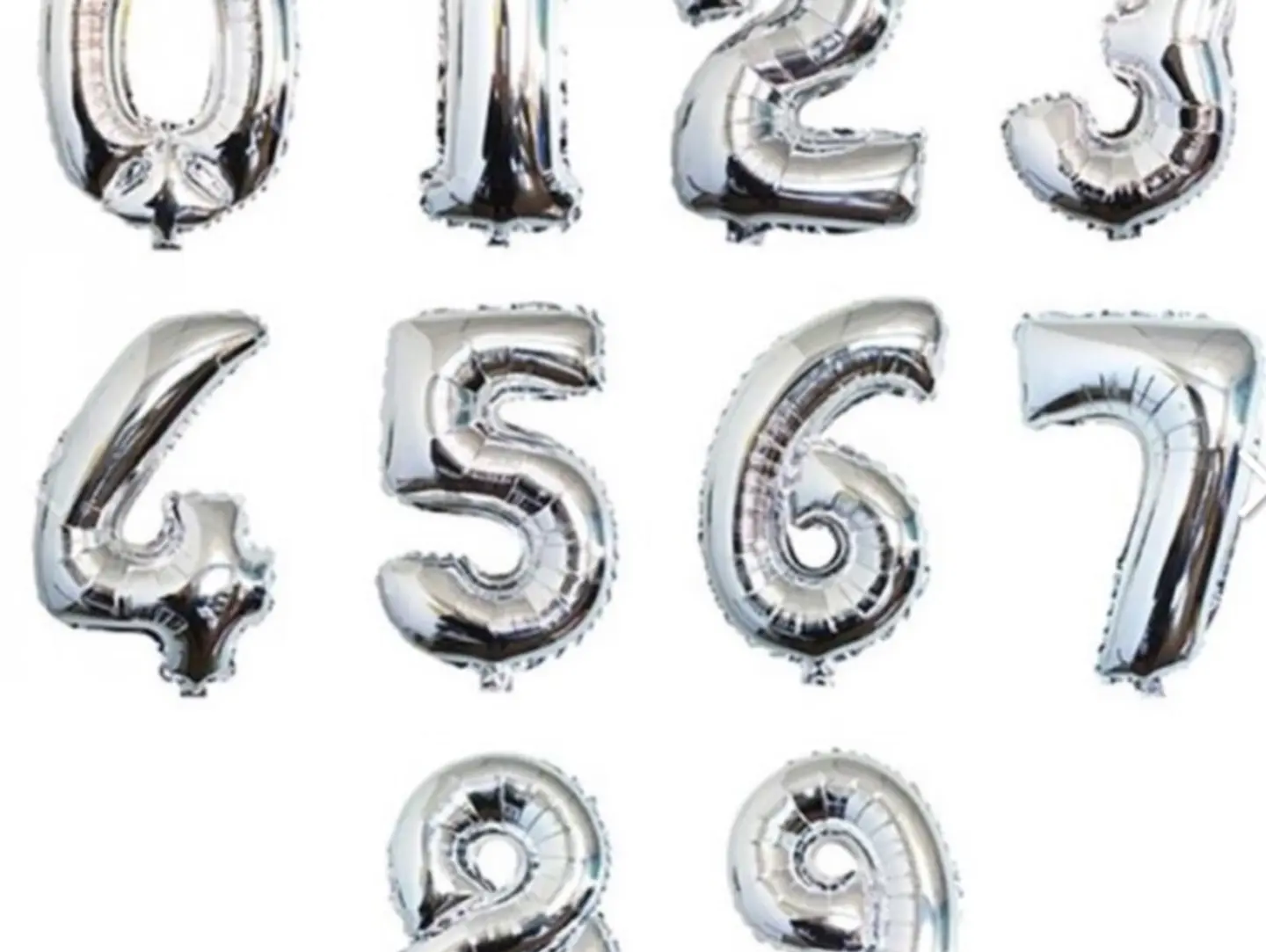 Helium Number Balloon
