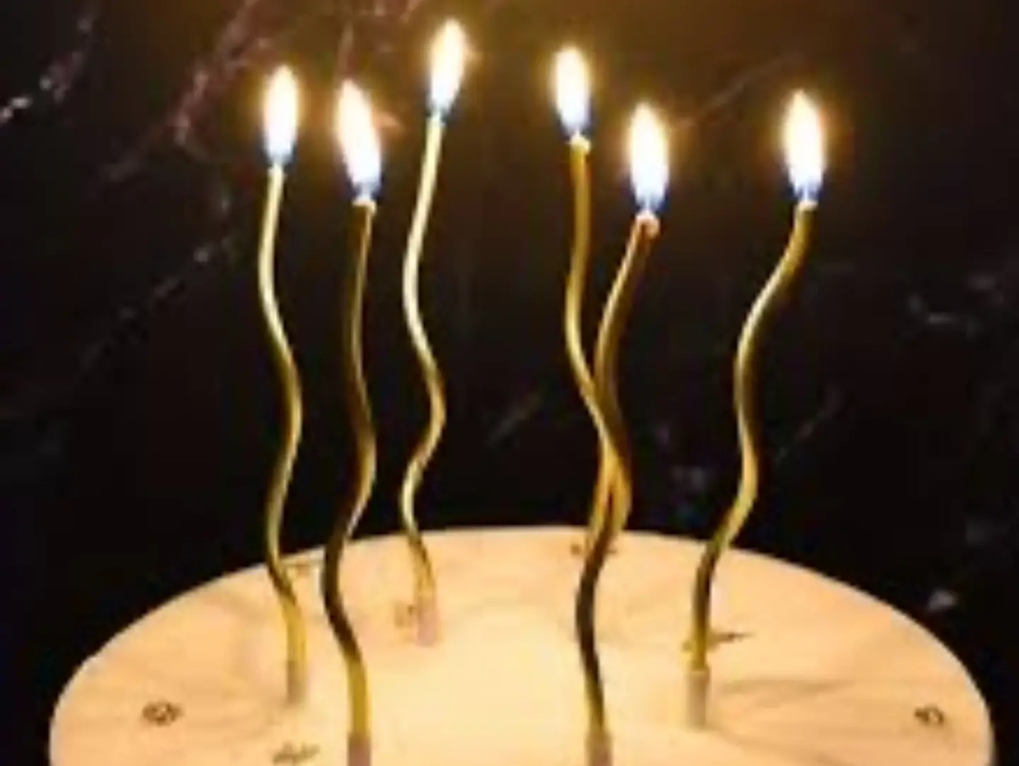 Wavy Cake Candles